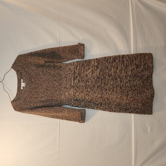 Maggy London Dresses & Skirts - Maggy London Brown Sweater Dress Merino Wool Size Medium Long Sleeve